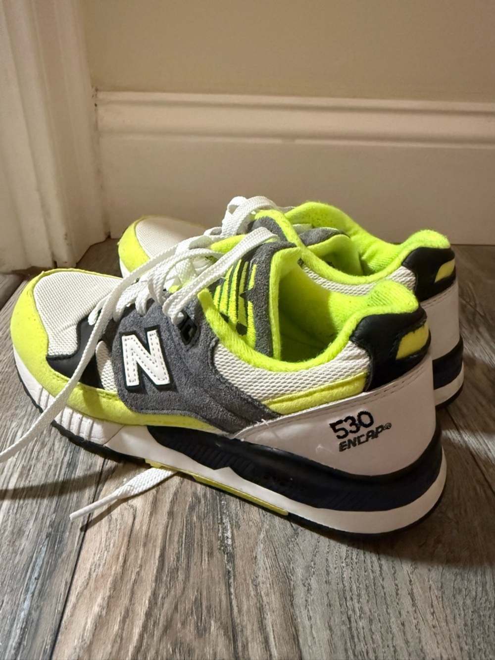 New Balance Neon Yellow & Gray Sneakers 530 ENCAP
